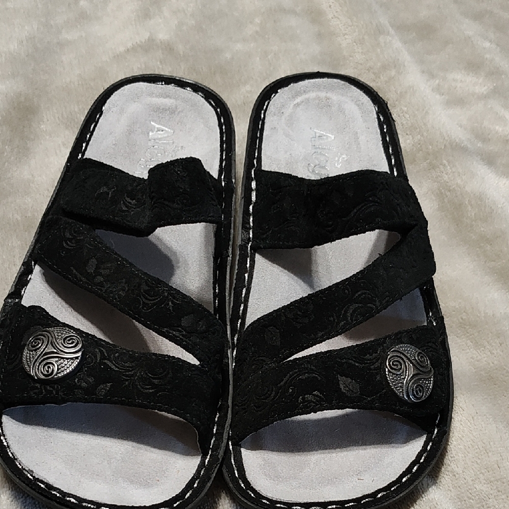 Alegria Black Women's Sandals slip on size 36/6